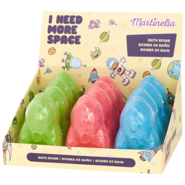 Martinelia I Need More Space Rocket Bath Bomb vannipomm, 12 tk.