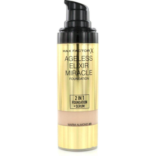 Max Factor Ageless Elixir Miracle Foundation jumestuse alus-seerum, toon: 45 Warm Almond, 30 ml