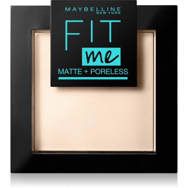 Maybelline Fit Me! Matte & Poreless Powder kompaktpuuder, 120 Classic Ivory