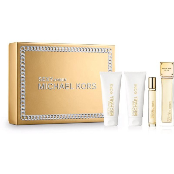 Michael Kors Sexy Amber komplekt naistele (EDP, 100 ml + EDP, 10 ml + dušigeel, 100 ml + kehakreem, 100 ml)