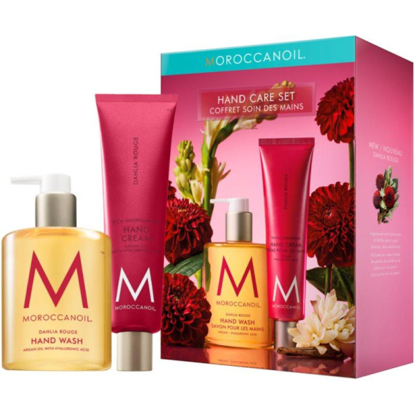 Moroccanoil Dahlia Rouge kätehoolduskomplekt