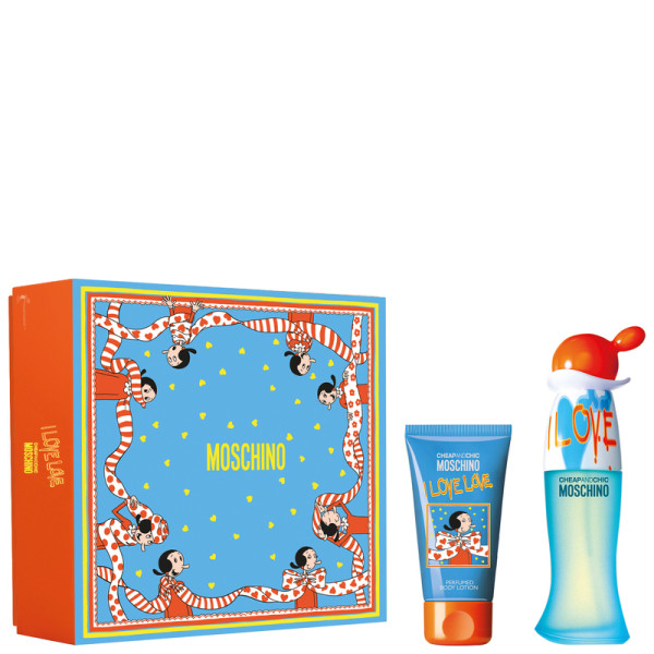 Moschino Cheap and Chic I Love Love komplekt naistele (EDT, 30 ml + kehakreem, 50 ml)