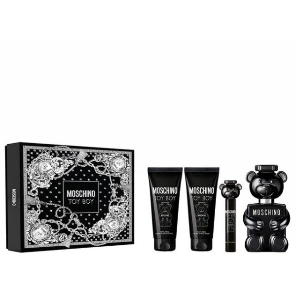 Moschino Toy Boy komplekt meestele (EDP, 100 ml + dušigeel, 100 ml + habemeajamisjärgne palsam, 100 ml + EDP, 10 ml)