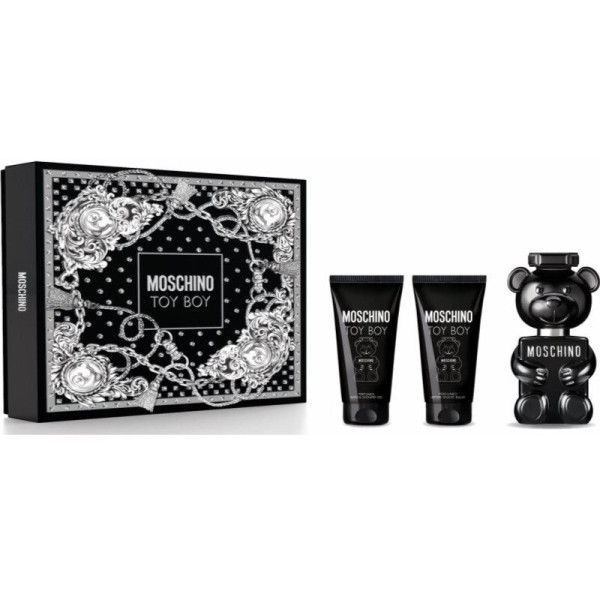 Moschino Toy Boy komplekt meestele (EDP, 50 ml + dušigeel, 50 ml + habemeajamisjärgne palsam, 50 ml)