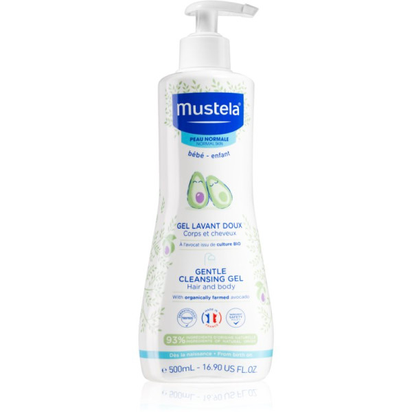 Mustela Gentle Cleansing Gel õrn puhastusvahend, 500 ml