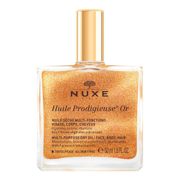 Nuxe Huile Prodigieuse Or Shimmering Dry Oil on multifunktsionaalne kuivõli, mis annab sära, 50 ml