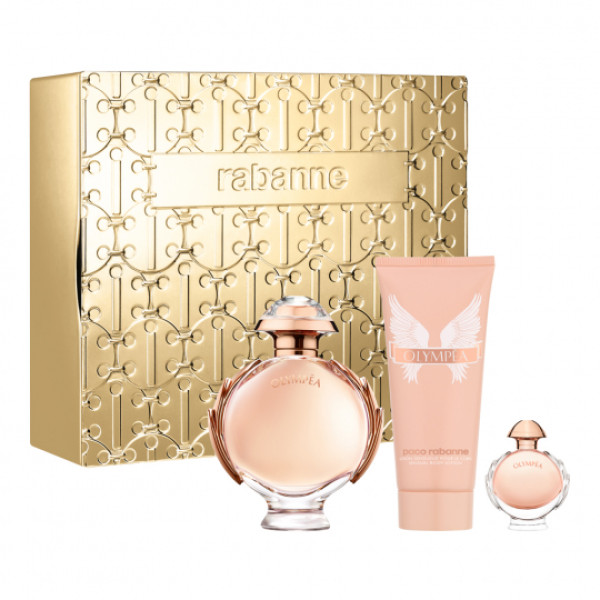 Paco Rabanne Olympéa jõulukomplekt naistele 2023 (EDP, 80 ml + EDP Mini, 6 ml + kehakreem, 100 ml)