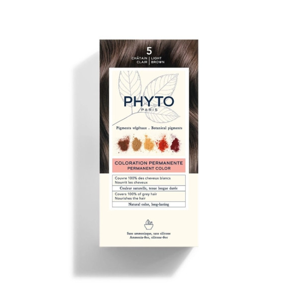 Phyto Hair Color juuksevärv, toon: 5 Light Brown, 180 g