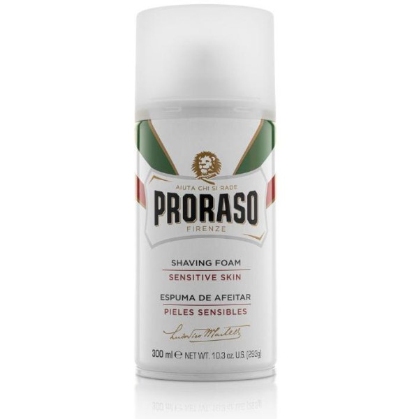 Proraso White Line Shaving Foam Raseerimisvaht tundlikule nahale, 300 ml