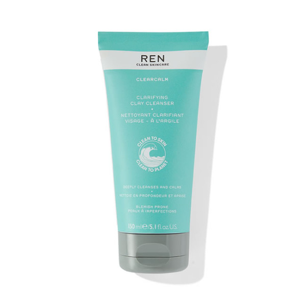 REN Clearcalm 3 Clarifying Clay Cleanser näopuhastusvahend, 150 ml