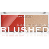 Revolution Relove Color Play Blushed Duo põsepuna & Highlighter Contouring Palette põsepuna illuminendiga, toon: Daydream, 5,8 g