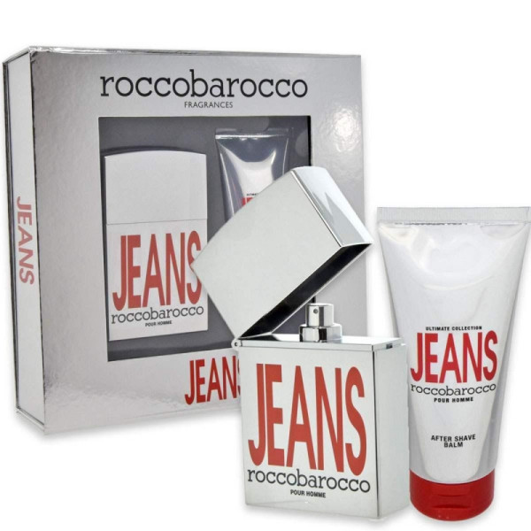 Roccobarocco Jeans EDT komplekt meestele (EDT, 75 ml + habemeajamisjärgne palsam, 100 ml)