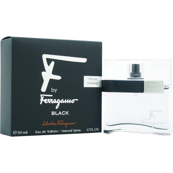 Salvatore Ferragamo F by Ferragamo Pour Homme Black EDT tualettvesi meestele, 50 ml