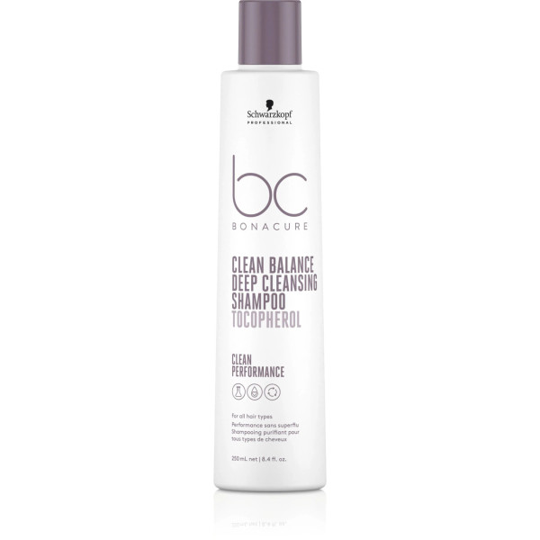  Schwarzkopf Professional BC Bonacure Clean Balance Deep Cleansing Shampoo sügavpuhastav šampoon, 250 ml