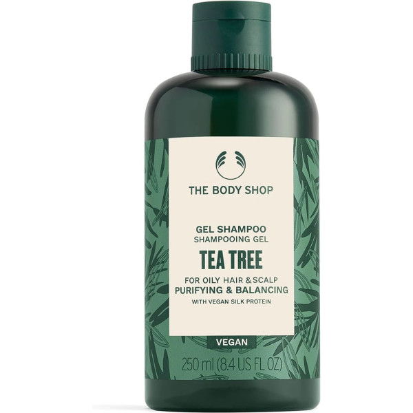 The Body Shop Gel Shampoo Tea Trea teepuud tasakaalustav šampoon, 250 ml