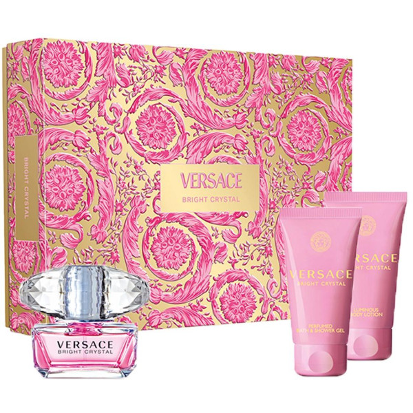 Versace Bright Crystal komplekt naistele (EDT, 50 ml + kehakreem, 50 ml + dušigeel, 50 ml)