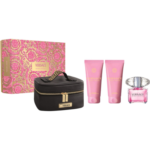 Versace Bright Crystal komplekt naistele (EDT, 90 ml + kehakreem, 100 ml + dušigeel, 100 ml + kosmeetika)