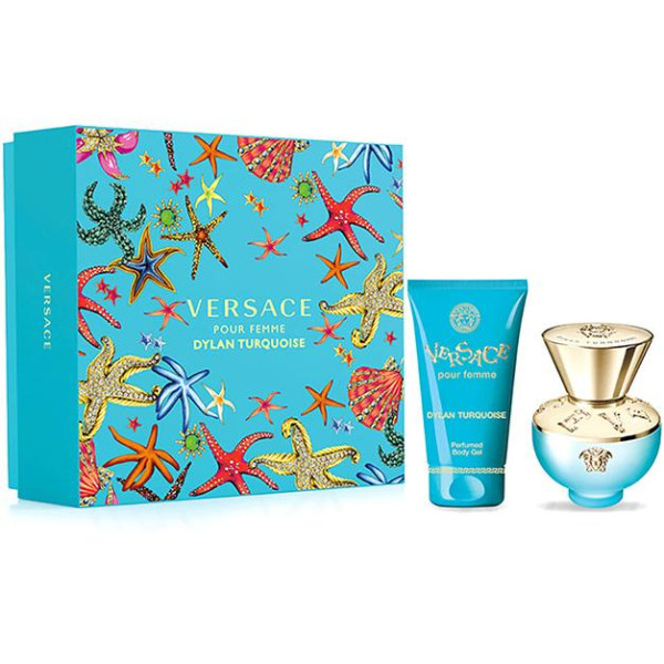 Versace Dylan Torquoise komplekt naistele (EDT, 30 ml + lõhnastatud kehageel, 50 ml)