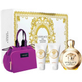 Versace Eros Pour Femme komplekt naistele (EDT, 100 ml + dušigeel, 100 ml + kehakreem, 100 ml + kosmeetikakott)