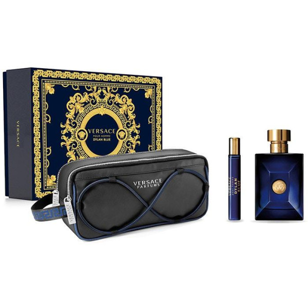 Versace Pour Homme Dylan Blue komplekt meestele (EDT, 100 ml + EDT, 10 ml + kosmeetikakott)