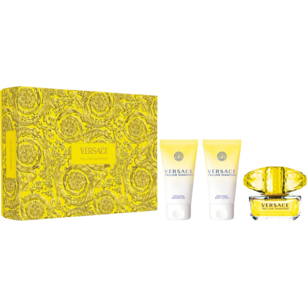 Versace Yellow Diamond komplekt naistele (EDT, 50 ml + kehakreem, 50 ml + dušigeel, 50 ml)