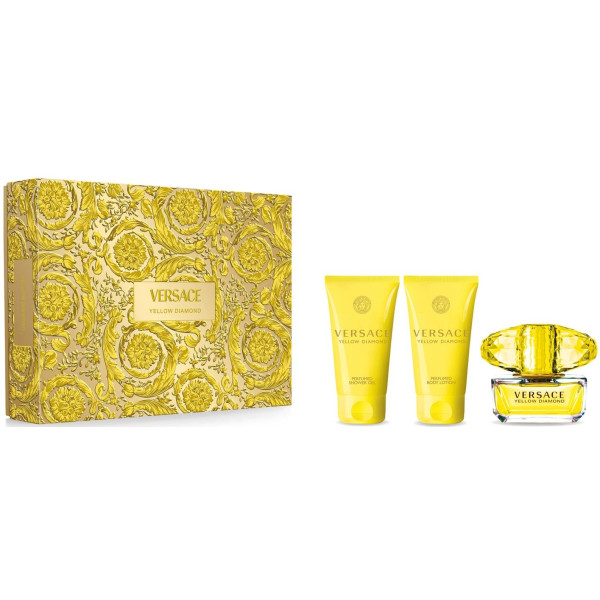 Versace Yellow Diamond komplekt naistele (EDT, 50 ml + kehakreem, 50 ml + dušigeel, 50 ml)