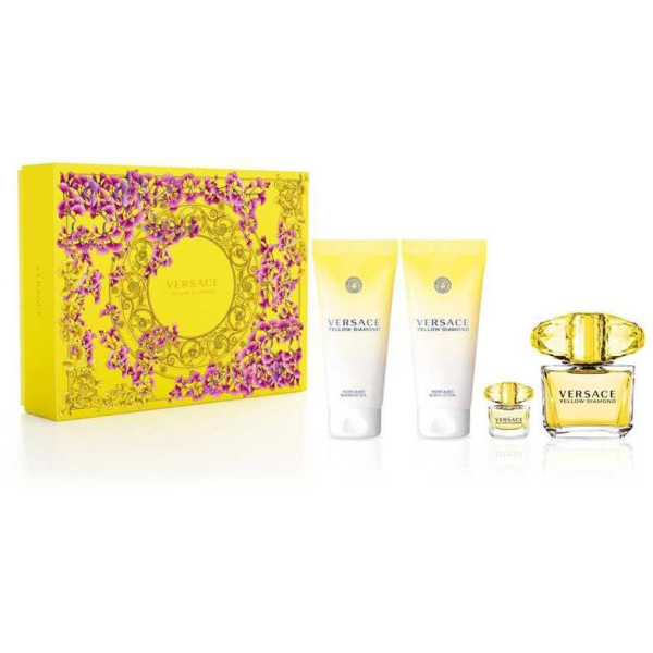 Versace Yellow Diamond komplekt naistele (EDT, 90 ml + kehakreem, 100 ml + dušigeel, 100 ml + EDT, 5 ml)