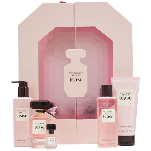 Victoria's Secret Tease komplekt naistele (EDP, 100 ml + EDP, 7,5 ml + kehasprei, 250 ml + kehakreem, 250 ml + dušigeel, 200 ml)