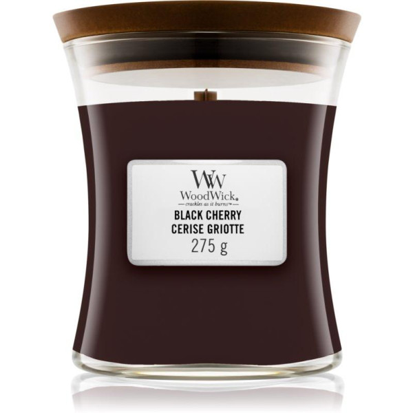 WoodWick Black Cherry lõhnaküünal, 275 g