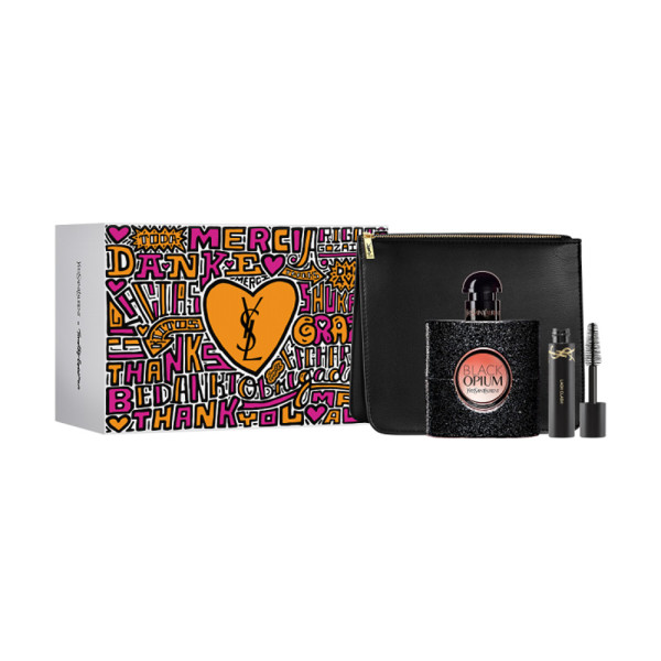 Yves Saint Laurent Black Opium komplekt naistele (EDP, 50 ml + Mascara Volume Extreme Lash Clash, 2 ml + kosmeetiline)