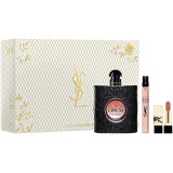 Yves Saint Laurent Black Opium komplekt naistele (EDP, 90 ml + EDP, 10 ml + huulepulk Huulepulk Rouge Pur Couture 1,3 g NM Nu Muse)